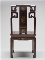 鑲龍吐珠鏍鈿古董家具-椅子（無扶手）藏品圖，第4張