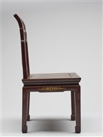 鑲龍吐珠鏍鈿古董家具-椅子（無扶手）藏品圖，第5張