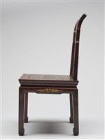 鑲龍吐珠鏍鈿古董家具-椅子（無扶手）藏品圖，第3張