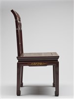 鑲龍吐珠鏍鈿古董家具-椅子（無扶手）藏品圖，第5張