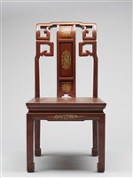 鑲龍吐珠鏍鈿古董家具-椅子（無扶手）藏品圖，第2張