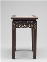 精雕螺鈿山水雲石茶几藏品圖，第3張