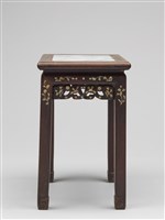 精雕螺鈿山水雲石茶几藏品圖，第5張