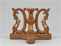 精雕日本實木茶几托藏品圖，第3張