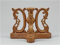 精雕日本實木茶几托藏品圖，第4張