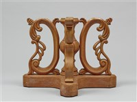 精雕日本實木茶几托藏品圖，第5張