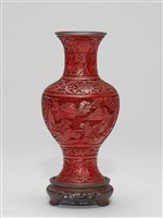 雕人物山水漆瓶藏品圖，第2張
