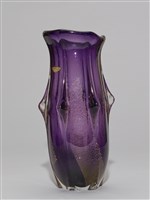 琉璃紫色琉璃花器藏品圖，第3張