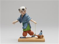 嬰戲陶偶(六之二)拉孔明車的圖片