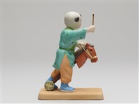 嬰戲陶偶(六之三)騎木馬藏品圖，第3張