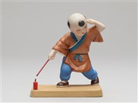 嬰戲陶偶(六之五)玩炮竹藏品圖，第1張