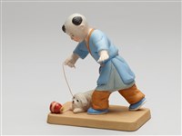 嬰戲陶偶(六之四)打陀螺藏品圖，第6張