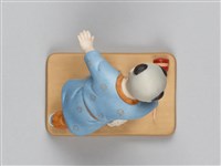 嬰戲陶偶(六之四)打陀螺藏品圖，第7張