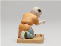 嬰戲陶偶(六之六)玩彈珠藏品圖，第4張