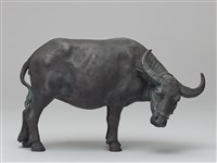 水牛(一)-(四)-頭朝右的牛藏品圖，第1張