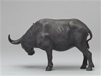 水牛(一)-(四)-頭朝右的牛藏品圖，第3張