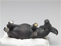 水牛(一)-(四)-頭朝右的牛藏品圖，第6張