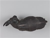水牛(一)-(四)-頭朝右的牛藏品圖，第7張