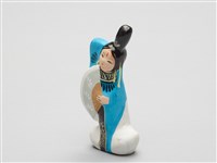 泥人張泥偶(一盒八個)-執扇仕女藏品圖，第5張