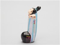 泥人張泥偶(一盒八個)-長笛女藏品圖，第5張