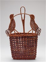 竹編染色雙鳥容器藏品圖，第3張