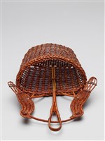竹編染色雙鳥容器藏品圖，第7張