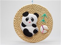 貓熊草編掛飾藏品圖，第1張