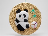 貓熊草編掛飾藏品圖，第1張