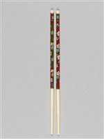 景泰藍筷子乙盒(兩雙)-紅底藏品圖，第1張