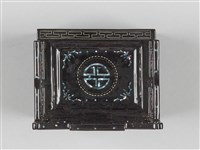 螺細漆椅形茶几擺設(三件)-椅子藏品圖，第5張