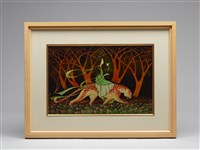 漆畫山鬼藏品圖，第1張