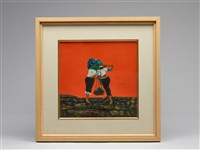 漆畫惠安女藏品圖，第1張