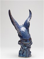 鈞釉貓頭鷹塑像藏品圖，第4張