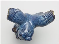 鈞釉貓頭鷹塑像藏品圖，第7張