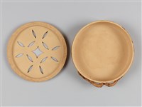 宜興陶仿竹茶具組-茶盤藏品圖，第8張