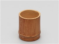 宜興陶仿竹茶具組-茶杯藏品圖，第1張