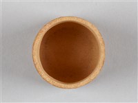 宜興陶仿竹茶具組-茶杯藏品圖，第3張