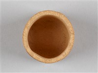 宜興陶仿竹茶具組-茶杯藏品圖，第3張