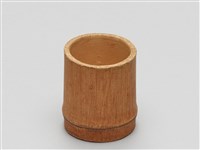 宜興陶仿竹茶具組-茶杯藏品圖，第1張