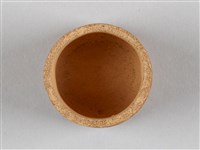 宜興陶仿竹茶具組-茶杯藏品圖，第3張