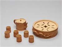 宜興陶仿竹茶具組藏品圖，第2張