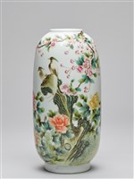 琺瑯彩花鳥紋燈籠瓶藏品圖，第2張
