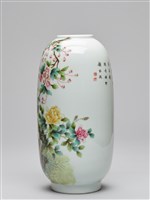 琺瑯彩花鳥紋燈籠瓶藏品圖，第3張