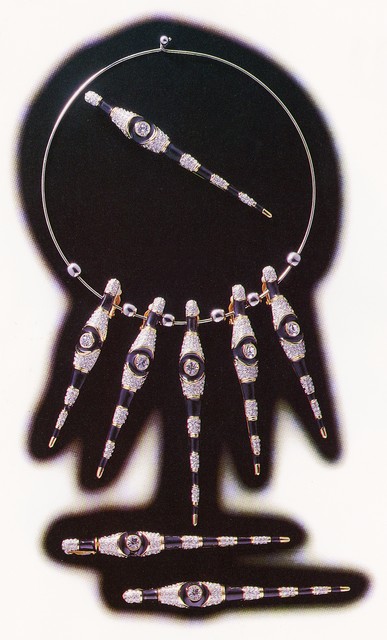 浮游生物--項圈、胸針、耳環