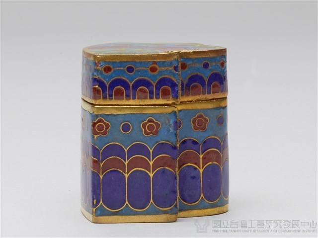 景泰藍蝴蝶拼盒藏品圖，第11張