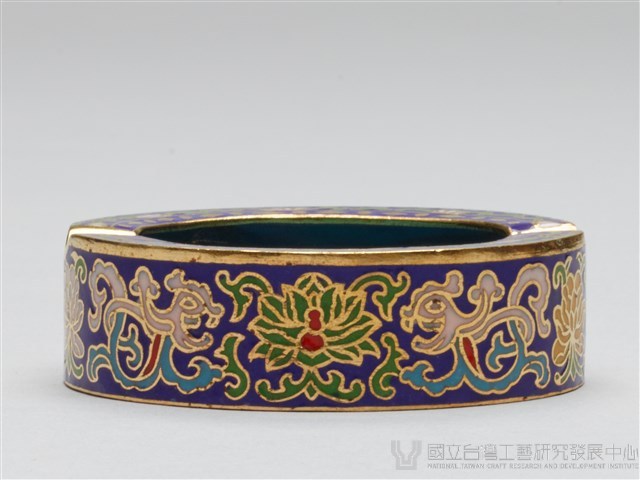 景泰藍圓形煙灰缸藏品圖，第2張