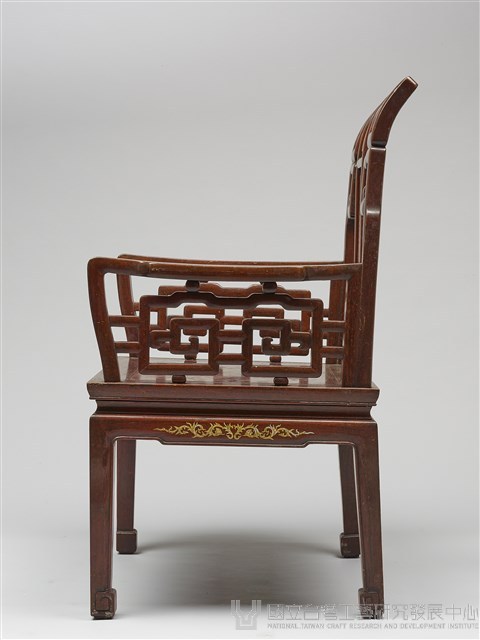 鑲龍吐珠鏍鈿古董家具-椅子（扶手）藏品圖，第3張
