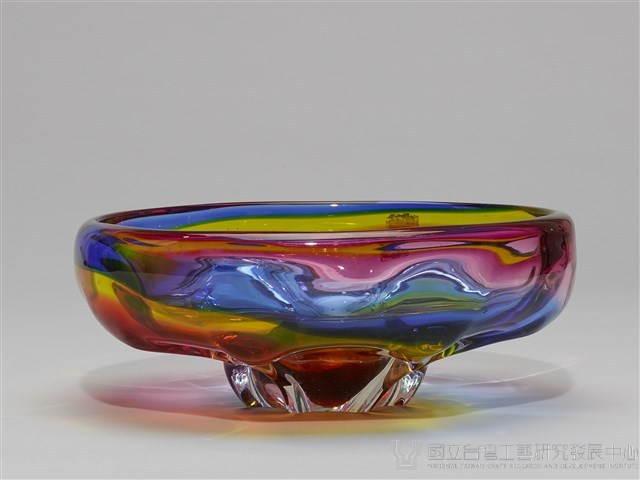 七彩琉璃圓盤藏品圖，第2張