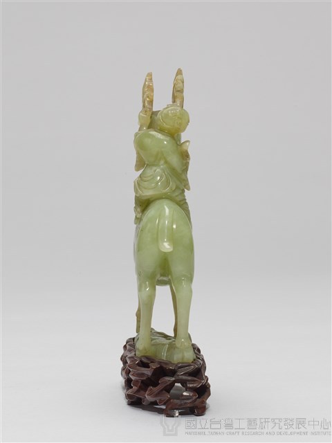 騎鹿童子石雕玉器藏品圖，第3張