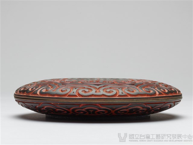 雕漆圓扁盒藏品圖，第3張